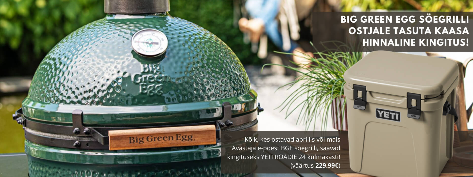 Big Green Egg kamado-söegrill, tehtud kvaliteetseimast keraamikast